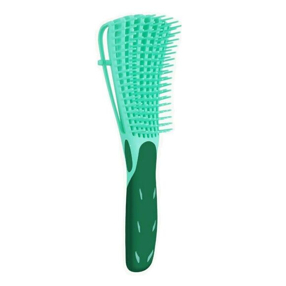 Detangler Hair Brush EZ Anti-Static Scalp Comb Salon Styling‎ Tool Green - Picture 1 of 9